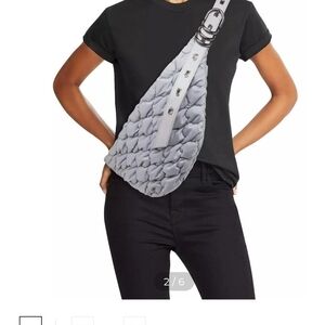 Rag & Bone Quilted Gray Shoulder Bag